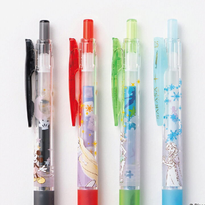 楽天市場】[4色セット] ボールペン ディズニーファンタジー サラサ 