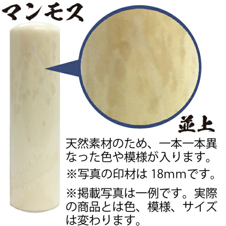 楽天市場】銀行印 マンモス 並上 印鑑ケース付 金融機関印 12mm 12ミリ 