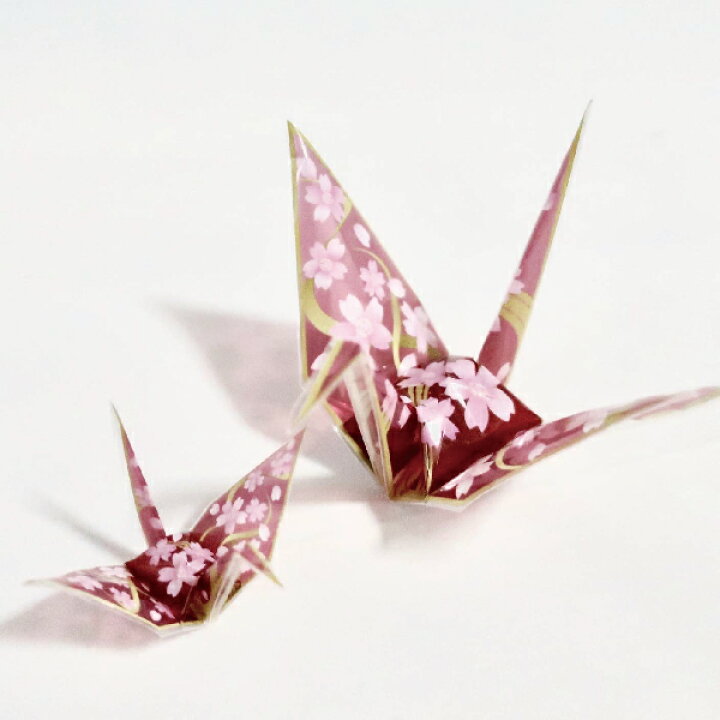楽天市場 オリエステル折り紙 桜模様の鶴 折り紙 鶴 送料無料 東洋紡 Toyobo 手作り 折り鶴 教育 知育 おりがみ 雑貨 文房具 インスタ 柄つき折り紙 図工 夏休み 子供 学校 クラフト クリスマス ハロウィン お洒落 オリガミ 幼稚園 お風呂遊び 水遊び はんこ