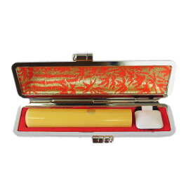 サイズが選べる　個人印鑑　モミ皮ケース付き　本柘　10.5mm〜15mm　認印　銀行印　ハンコ　保証付き