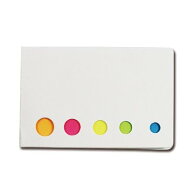 【全商品ポイント10倍！】5色付箋メモ　数量割引あり　フルカラー名入れ 小ロットOK ノベルティ 販促品 …