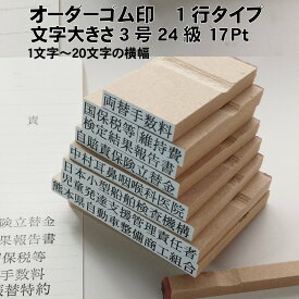 別製ゴム印 1行 3号 24級 17pt オーダーメイド ゴム印 インボイス 登録番号 事務用スタンプ 経理用スタンプ オフィス 仕事用 経理