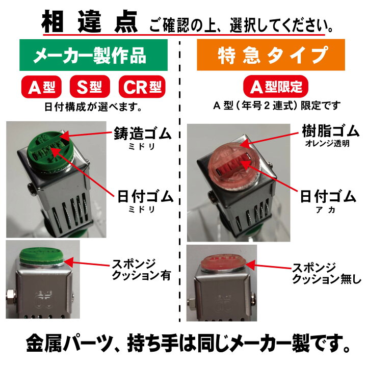 楽天市場】テクノタッチデーター 4号14ミリ丸 A型 S型 CR型 データー印 
