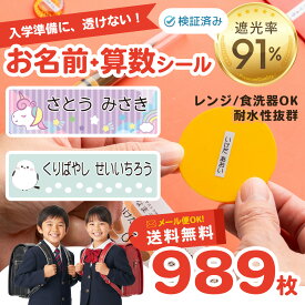 【10％OFFクーポン配布中】入学準備セット お名前シール + 算数セット 2点セット 大容量989枚 算数セット 保育園 幼稚園 小学校 食洗機 レンジ 漢字・おなまえシール 名前シール ネームシール 入学 入園 入学祝 卒園 シンプル キャラクター 送料無料
