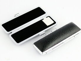 【10％OFFクーポン配布中】 印鑑ケース 高級ブラックベロアもみ革（黒） 13.5mm / 15.0mm 用 個人印鑑 ハンコ いんかん 牛革 レザー 牛皮 単品 送料無料 ギフト 祝い プレゼント