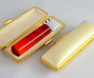 【50円OFFクーポン配布中】印鑑・はんこ 実印 琥珀樹脂 【12.0mm】 クリスタルクロコ/ホワイト 印鑑ケー…