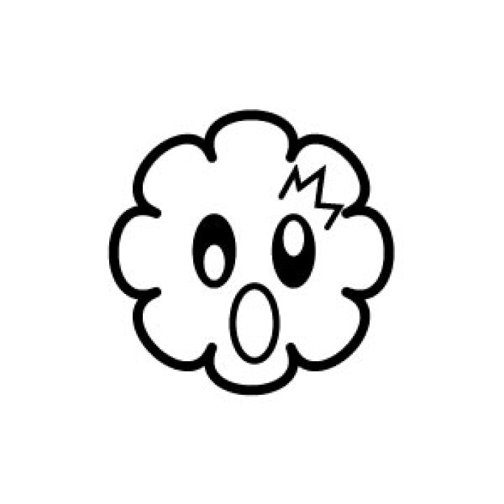 楽天市場 ゴム印 イラストスタンプ 8 8mm びっくり 雲 H 008 スタンプ はんこ 判子 ハンコ ワンポイント 定型 イラスト かわいい 可愛い おしゃれ メール便配送対応商品 株式会社ハンコヤドットコム R