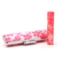 送料無料◆印鑑 はんこ 和ざいく・なごみざいく印鑑 ピンク系 WR-45 さくら 印鑑ケースセット(印材：12mm…