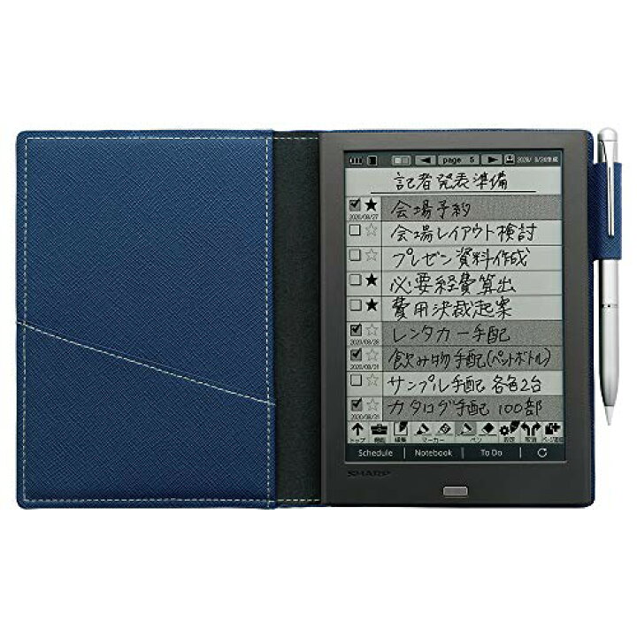 楽天市場】シャープ 電子ノート 電子メモ WG-PN1 手帳機能付き Eink 