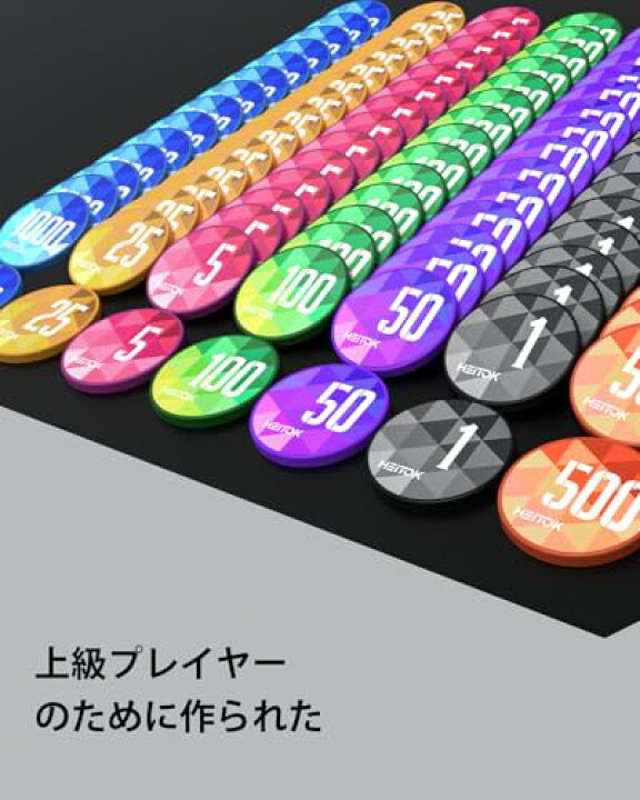 楽天市場】サイズ：500枚チップバリュー表記あり ポーカーチップセット 