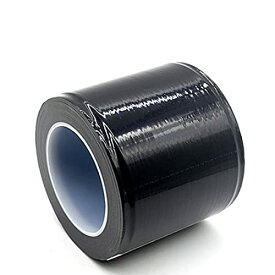 色：黒 幅10cm 長さ180m [TradeWind] マスキングテープ 表面保護テープ 養生テープ 養生フィルム 保護フィルム 塗装テープ 金属加工 車塗装(ブラック 幅10cm 長さ180m)