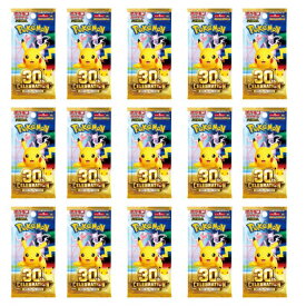 9月16日発売 予約 ばら売り 5パック/10パック/15パック レビュー特典付き ポケモンカードゲーム MEGA 拡張パック 30th CELEBRATION BOX 30周年 セレブレーション BOX ボックス