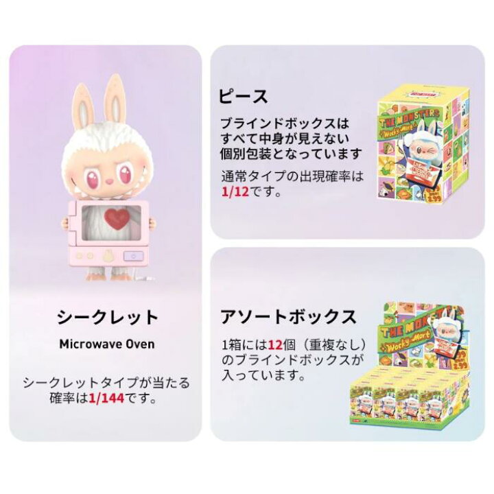 楽天市場】正規品 THE MONSTERS Wacky Mart シリーズ ピース/アソート 