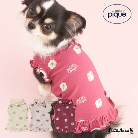 【SALE】 gelato pique ケーキ柄プルオーバー【翌日出荷】阪急ハロードッグ ジェラートピケ ジェラピケ ドッグウェア 小型犬 かわいい クリーム ピンク レッド 春 秋 誕生日 バースデー アニバーサリー プレゼント
