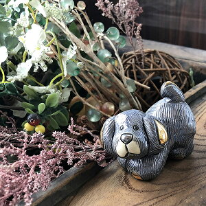 ベビーイヌ 1721陶器 置物 動物 犬 いぬ イヌdog ドッグ 干支 十二支 戌 ペット インテリア オブジェ 雑貨 おしゃれ かわいい 贈り物 プレゼント