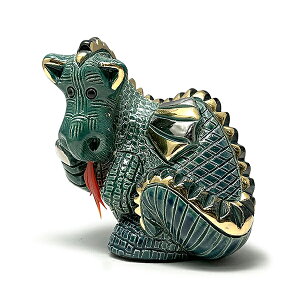 送料無料 ドラゴン 735陶器 置物 ドラゴン 龍 竜 辰 干支 十二支 dragon インテリア オブジェ 雑貨 動物 おしゃれ かわいい 贈り物 プレゼント ウルグアイ製