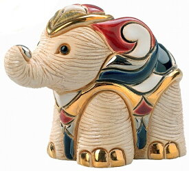 送料無料 ゾウ 白 子供 F331陶器 置物 動物 ゾウ 象 ぞう elephant アジア アフリカ インテリア オブジェ おしゃれ かわいい 雑貨 贈り物 プレゼント ウルグアイ製