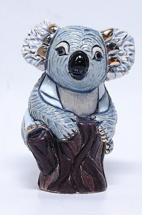 楽天市場 送料無料 木の上のコアラ子供 F352陶器 置物 動物 コアラ こあら Koala ユーカリ オーストラリア 有袋類 インテリア オブジェ おしゃれ かわいい 雑貨 贈り物 プレゼント ウルグアイ製 リンコナダ