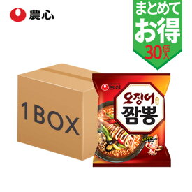 【農心】イカちゃんぽん 1BOX（124gX30袋）/日本版