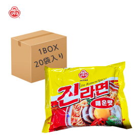 【オットギ】 ジンラーメン(辛口）1BOX（120g×20袋）※日本語パッケージを発送する可能性があります