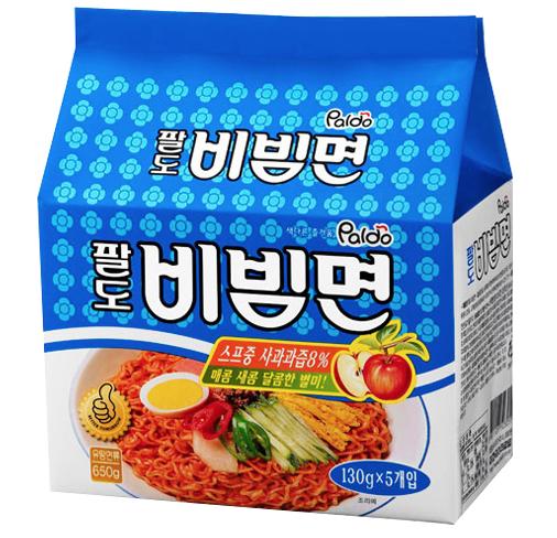 ソウル市場 韓国食品 韓国食材 低廉 韓国ラーメン ビビン麺 パルド 冷やしラーメン 冷やし中華 ビビム麺 パルト 即席中華麺 5個入り 国内送料無料 130g