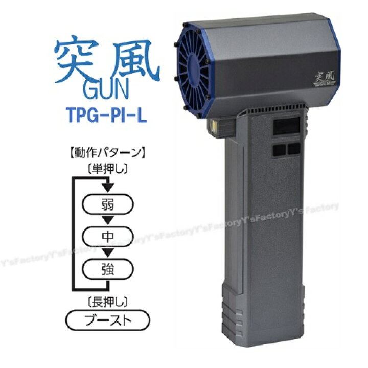 楽天市場】【在庫品】日動 エアダスターブロワー TPG-PI-L 突風GUN 