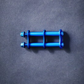 【在庫あり】ニックス(KNICKS) ALU-1-BL ブルー アルミ製金具一式(アルマイト加工) パーツ 金具 腰袋 工具袋 道具袋 【メール便】