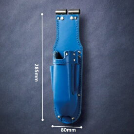 ニックス(KNICKS) TITBL-111JOCDX （ブルー）チタン補強プレート入 折畳式充電ドライバーホルダー 腰袋 工具袋 道具袋