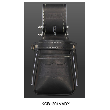【メーカー欠品中】ニックス(KNICKS) KGB-201VADX  最高級硬式グローブ革チェーンタイプ小物腰袋(VAストリッパーフォルダー)(ブラック) 腰袋 工具袋 道具袋 | ワイズファクトリー 楽天市場店