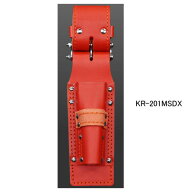ニックス(KNICKS) KR-201MSDX チェーン式 モンキー・シノ付ラチェットホルダー(レッド) 腰袋 工具袋 道具袋