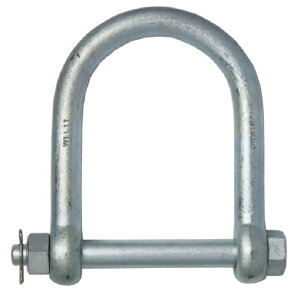 【大洋製器工業】メガマウスシャックル 1.0t MMS-1EP 大きな口幅(110mm)呼び14 使用荷重1t 電気メッキ品 小さい荷重でも口幅の広いシャックルだから多用途に使えます!(商品コード:1013440