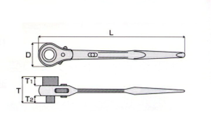 楽天市場】【MCC】RW-35×41mm 両口ラチェットレンチ（シノ付 