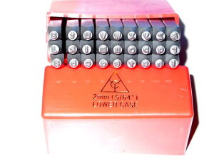 英字小文字刻印セット2.0mm(A〜Zと&の27文字)