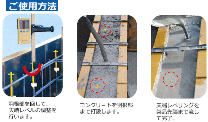 楽天市場】レベルポインター100本入り ◇住宅基礎天端のレベル出し用