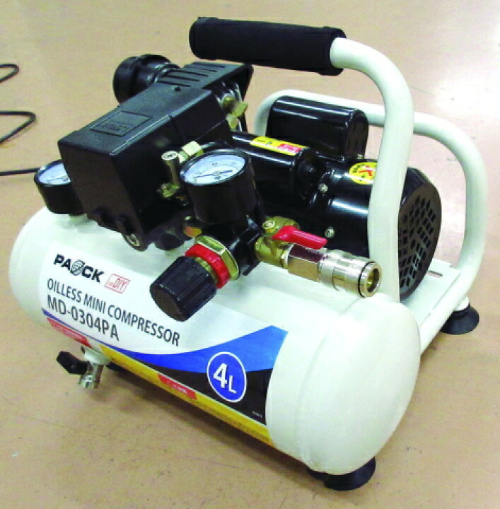 楽天市場】□メーカー直送□パオック オイルレスミニコンプレッサ  