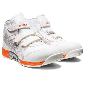 送料込■asicsアシックス作業用靴 ウィンジョブCP308-100 AC(1271A055)ホワイト×ピュアシルバー