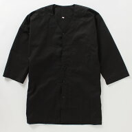 黒鯉口シャツ（こいくちシャツ）【 ご奉仕品 】【1枚までゆうパケット○】【 鯉口シャツ 祭り 祭り衣装 …