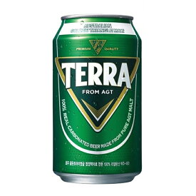 【JINRO】テラビール(缶)355mlx1箱(24缶)※韓国版※　TERRA　韓国ビール　韓国酒　韓国グルメ　缶ビール