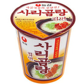 【農心】サリコムタン　カップ麺　(小)　61g　サリゴムタンカップラーメン　韓国コップラーメン　ミニサイズラーメン　白いスープラーメン　韓国辛くないラーメン