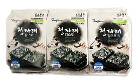【ボリチョン】味付海苔(8切×8枚×3袋)X1箱(24個)　韓国のり　海苔　カット海苔　カットのり　お弁当のり　味付けのり