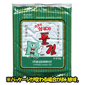 【三父子】ソムンナン サンブジャ 海苔 全形 (6枚入) 20g 韓国海苔 韓国グルメ 三父子 味付海苔 韓国味付けのり