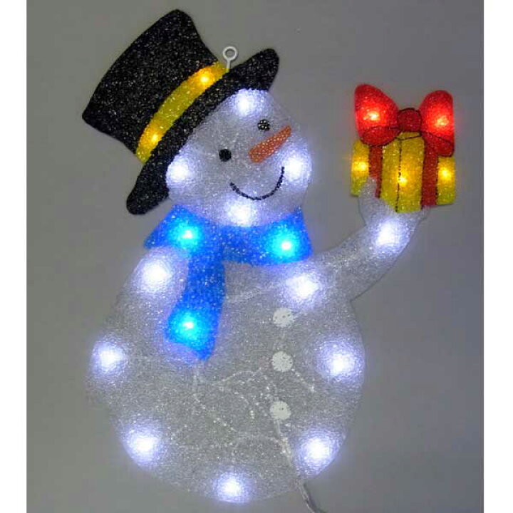 楽天市場 室内ledイルミネーションライト 室内用2dモチーフ ウィンドウモチーフ プレゼントスノーマン イルミネーション クリスマス Led Diy 飾り パーティー 結婚式 電飾 屋外用 グランピング ウェディング 灯り 庭 玄関 コロナ産業 Depos デポス