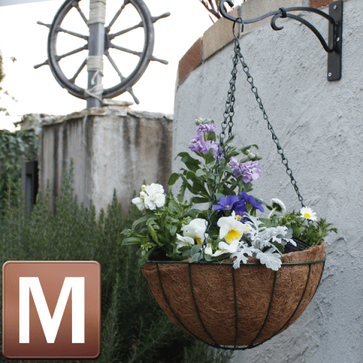 楽天市場】植木鉢・プランター/ハンギングバスケット M/専用ヤシマット