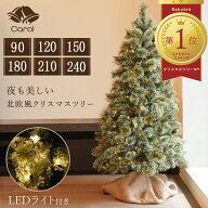 先行予約 ≪早期特典付き≫ クリスマスツリー ヌードツリー クリスマス 北欧風 LED 電飾付き 松ぼっくり…