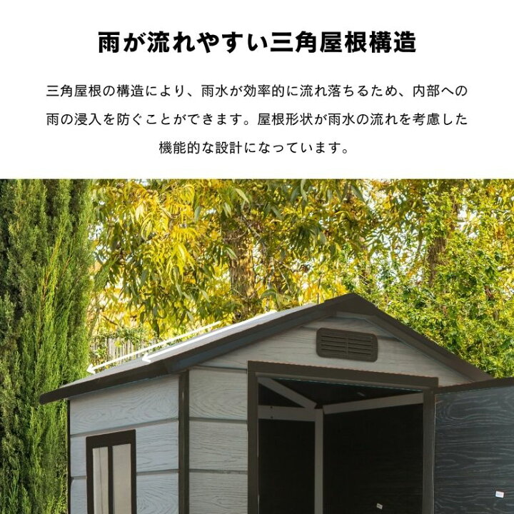 楽天市場】物置 大型物置 屋外 収納庫 小屋 園芸用品 作業場 収納 