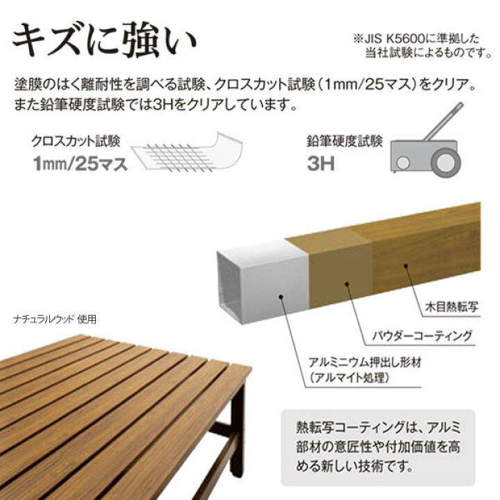 楽天市場】アルミ製ウッドデッキ 美WOODデッキ 90×90【メーカー直送 