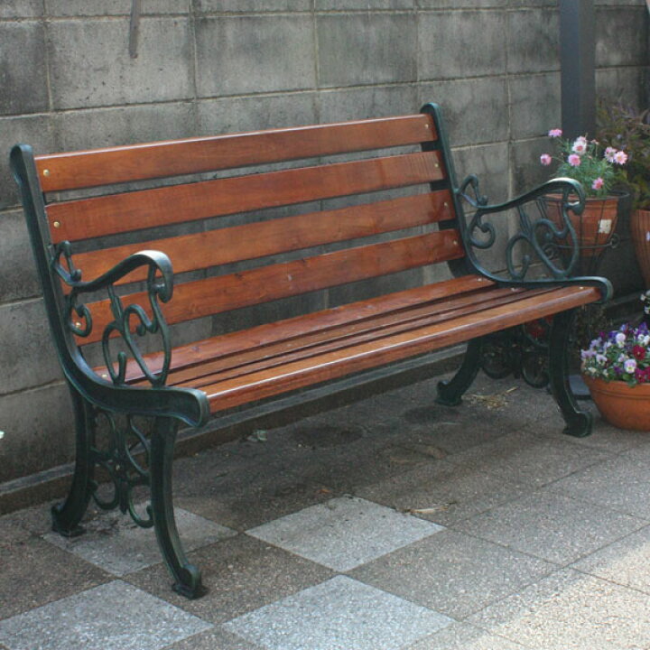 楽天市場】ガーデンベンチ 8枚板【大型宅配便】/ガーデンファニチャー  