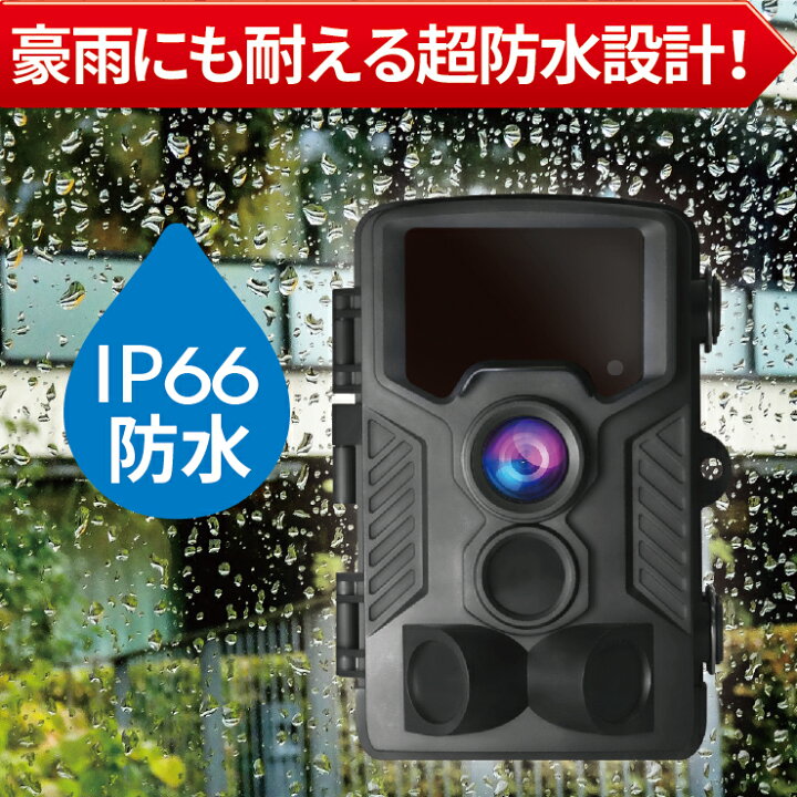 楽天市場】【4K高画質】 防犯カメラ 屋外 トレイルカメラ 家庭用 小型 