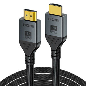 2026�N HDMI�P�[�u�� 2.2 16K �O���[ 60Hz HDMI2.2 ������ 96Gbps 16K@60Hz 8K@120Hz 4K@480Hz ���ϋv �O�d�V�[���h�i�A���~���A�����b�L���A�[�X���A�A���~�j�E���}�O�l�V�E���ґg���b�V���j �n�C�X�s�[�h 1m 
