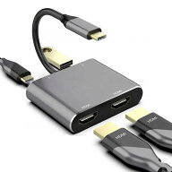 2026年新製品 ドッキングステーション hdmi2画面出力 USB HDMI変換アダプタ USB Type-C Dual Display対応…